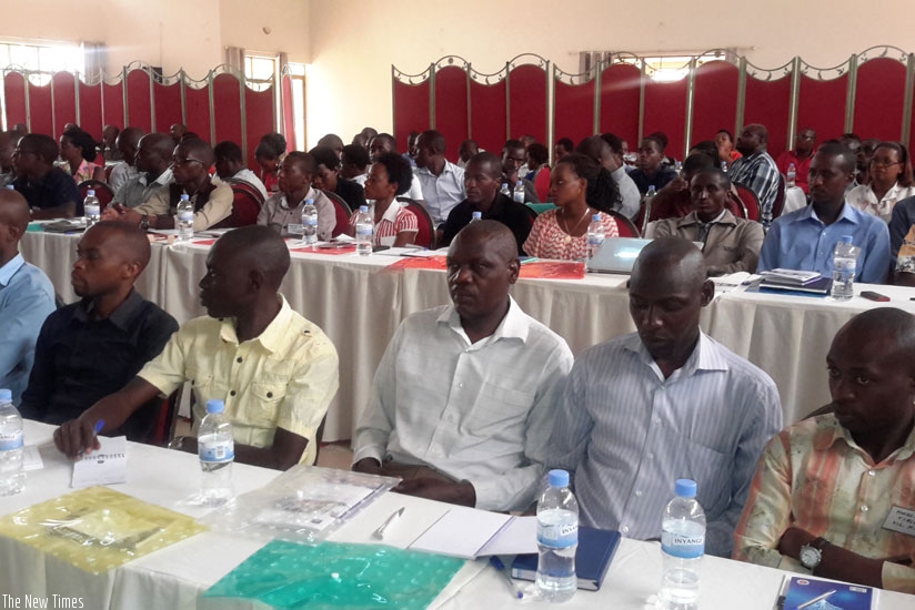 Students from the School of Medicine and Pharmacy, College of Medicine and Health Sciences, University of Rwanda also attended the meeting. / Frederic Byumvuhore. 