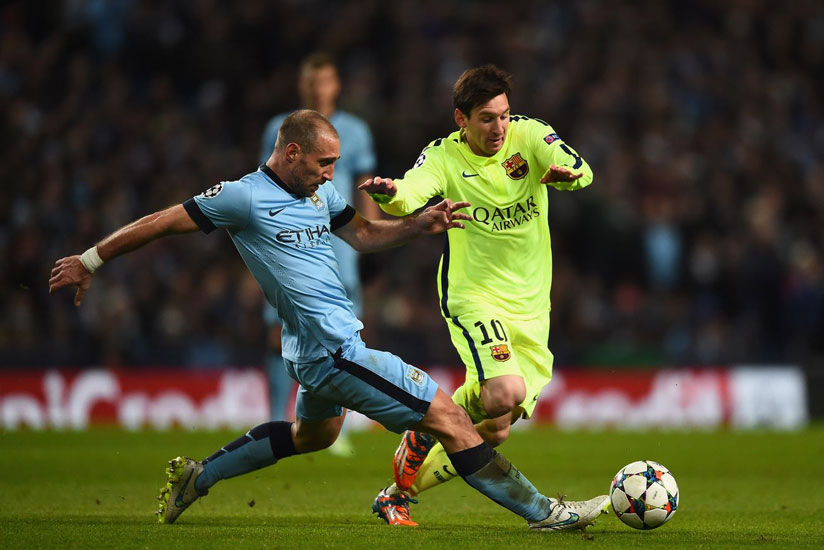 Manchester City were drawn against Barcelona on Thursday in one of the toughest of the eight groups. / Net photo