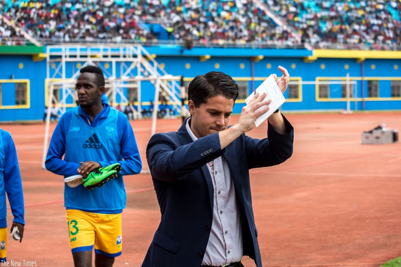 Johnny McKinstry was sacked on Thursday last week as Amavubi head coach, only four months into his new two-year contract. / Timothy Kisambira.