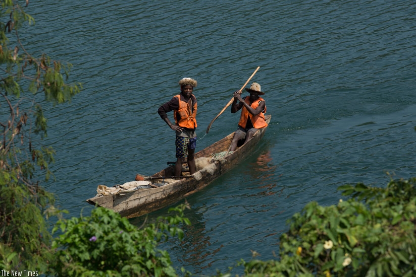 Fishermen on Lake Kivu. / Timothy Kisambira.