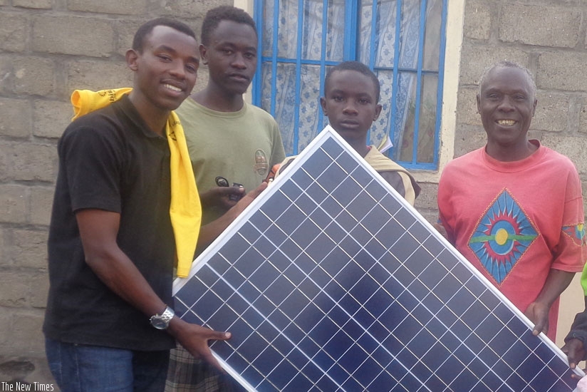 Some of the solar sytems Mobisol is using to power home stead  