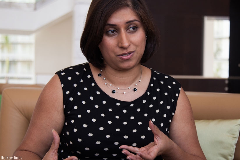 Amanda Basi, the TGAIS programme director during the interview in Kigali. / Nadege Imbabazi.