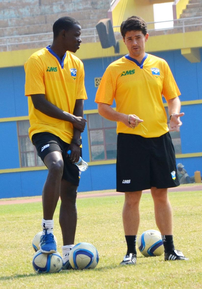 Mulisa (L) was the assistant coach to McKinstry and took over as interim head coach soon after the Northern Irishman was sacked nearly three weeks ago. (Sam Ngendahimana)