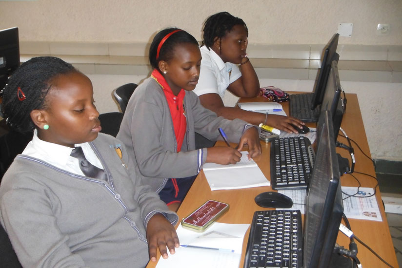 Students doing revision from a computer lab. Prep time enables students to review and grasp concepts better. / Dennis Agaba. 