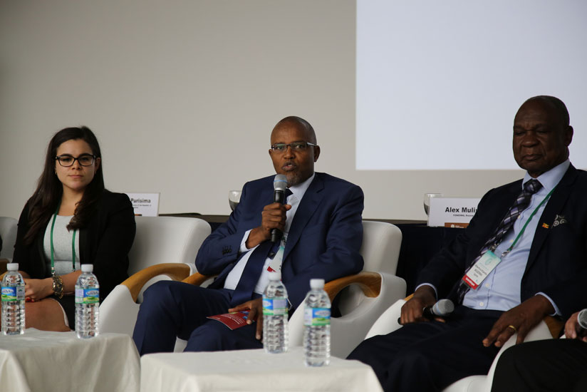 Fonerwa's Alex Mulisa (C) stresses a point during one of the sessions at the forum in Korea earlier this week. / Courtesy 