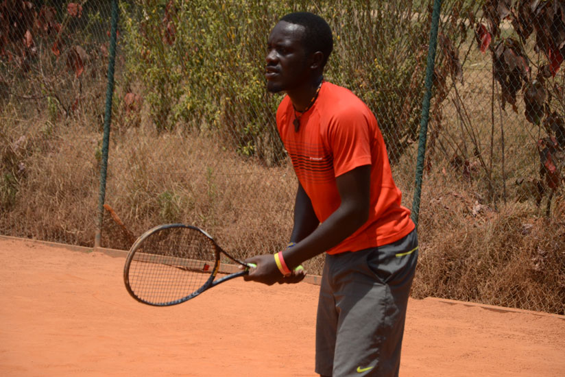 Havugimana, 19, is popular among his teammates and in the local tennis fraternity because of flamboyant playing style. / Sam Ngendahimana.