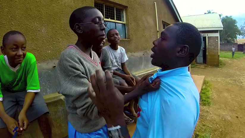 School children engage in a fight as a result of bullying. In the past child upbringing was a collective responsibility. (Net photo)