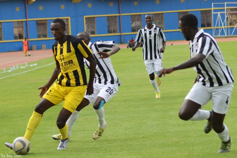 AS Vita Club striker Ernest Sugira (L) will come up against familiar faces against APR in the final of the AS Kigali Pre-season Tournament today at Amahoro National Stadium. / Sam ....