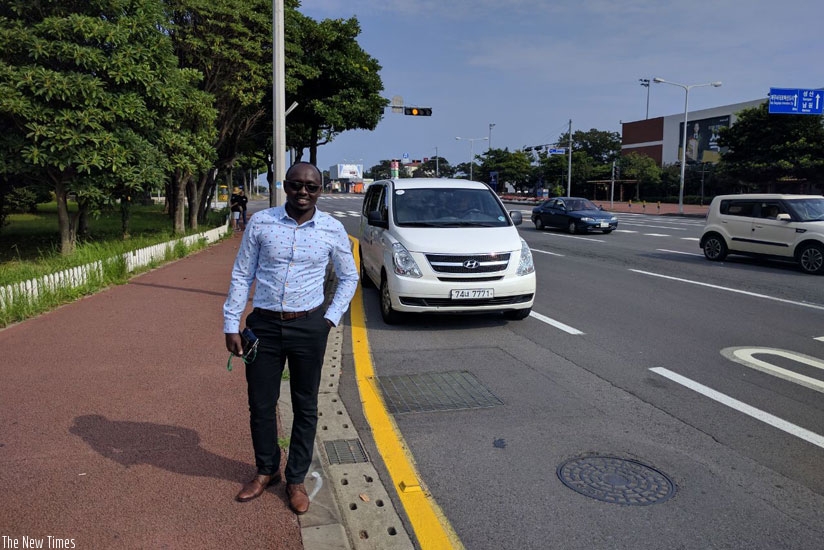 The author in Jeju City.