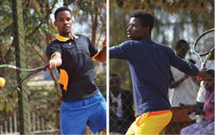 L-R: Duncan Mugabe and Ernest Habiyambere in training. (S. Ngendahimana)