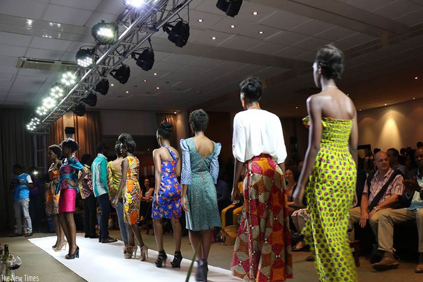 Models on the runway during a previous fashion show. (Courtesy)