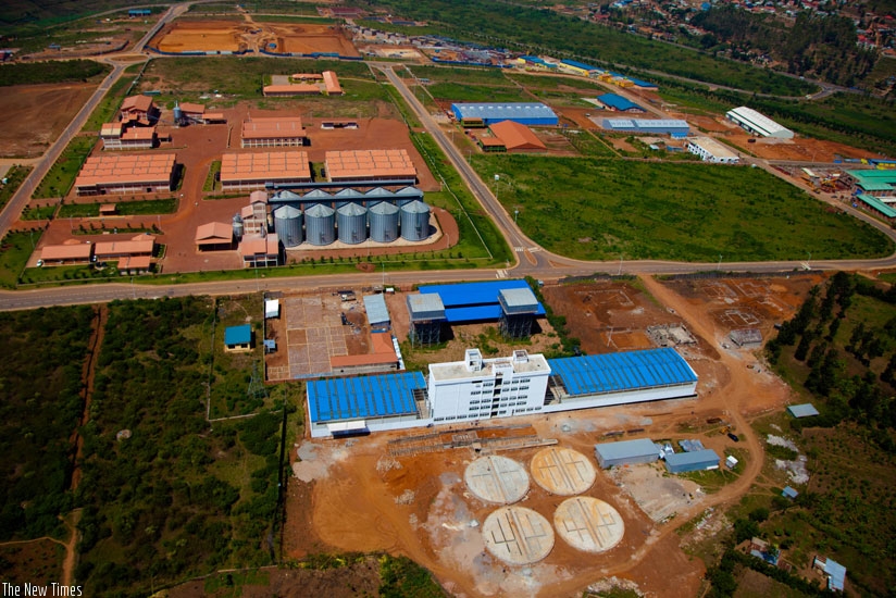 An aerial view of the Kigali Special Economic Zone in Gasabo district. (File)