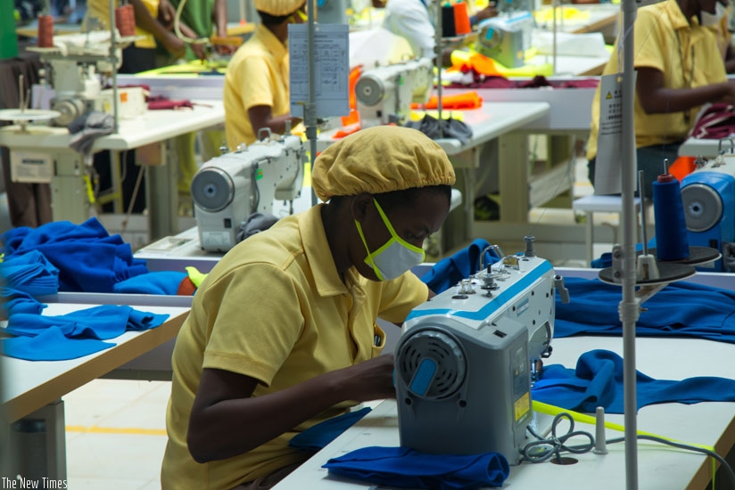 Workers in a textile factory at the special economic zone; access to credit is still a challenge for  many  exporters across the country (File)