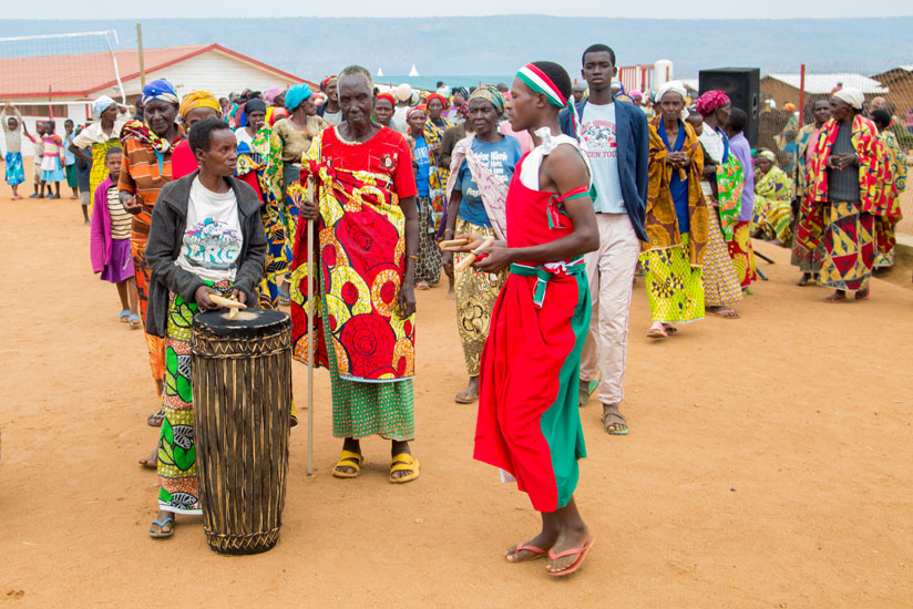 Burundian refugees during an event at Mahama Refugee Camp in Kirehe District, Eastern Province. / Faustin Niyigena.