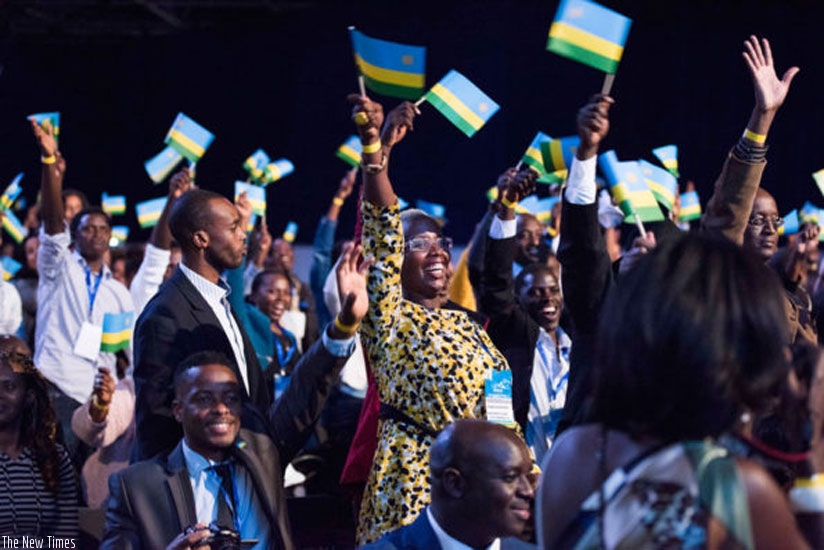 Participants cheer at a past Rwanda Day. (File)