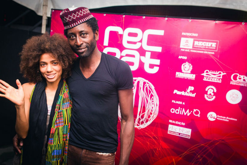 (L-R) Nigerian music stars Nneka Lucia Egbuna and Keziah Jones. / Courtesy