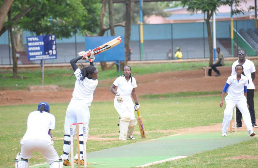 White Clouds captain Verionic Iriho batting during a past game against Charity CC. White Clouds take on Queens of Victory in the final of the Computer Point T20 tourney today. / File