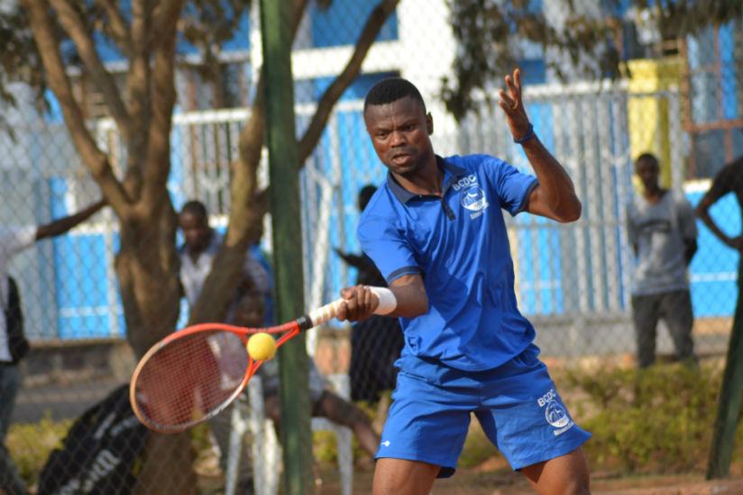 The reigning African champion Indondo of DR Congo beat Kenya's Ibrahim Kibet in the semi-final yesterday 7-6, 6-4. / Sam Ngendahimana