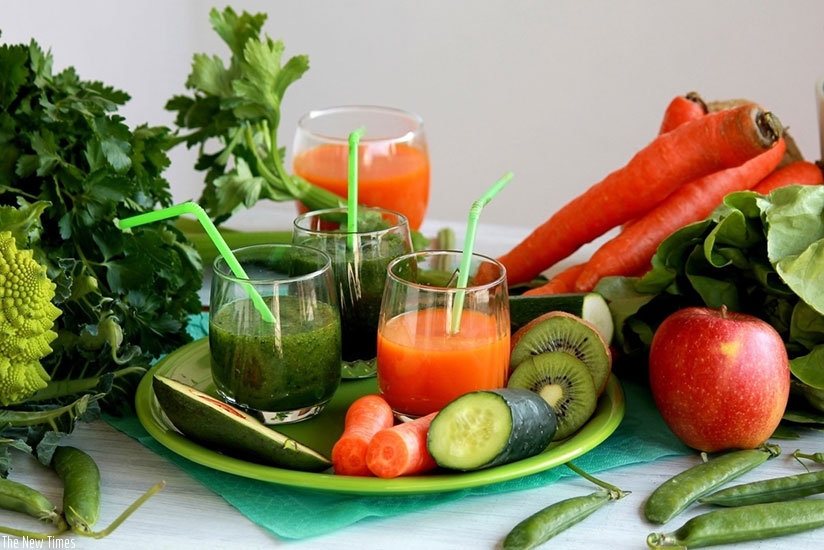 Fruits and vegetables contain vital nutrients that replenish a weakened immune system. / Internet photo.
