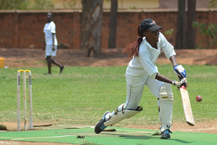 Vestine Byukusenge scored 30 runs off 26 balls as White Clouds retained the Computer Point T20 title. / Sam Ngendahimana.