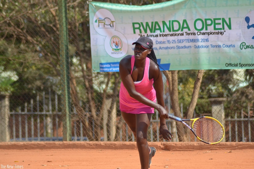 Rwanda's No.1 Meganne Ingabire  reached the semi-finals of Rwanda Open before losing to eventual champion Nancy Onya from DR Congo. (S. Ngendahimana)