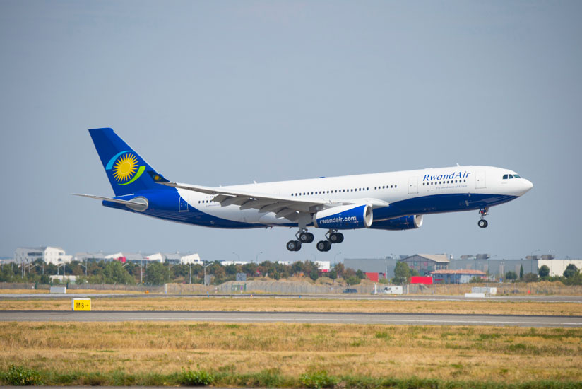 The Airbus 330-200 takes off for its final test flight in Toulouse, France, yesterday, before the manufacturers handed it over to RwandAir officials yesterday. The plane is expecte....