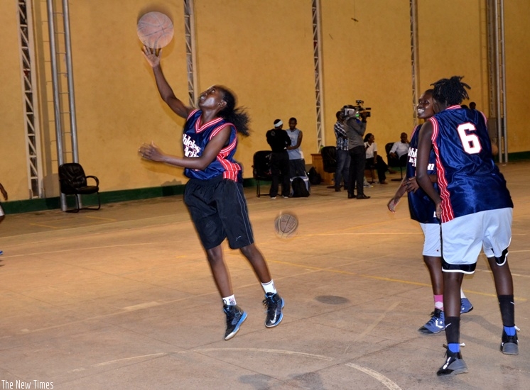 Ubumwe players during a training session in Kigali. The  2015 league champions take on Kenya Ports Authority in their first game. (S. Ngendahimana)