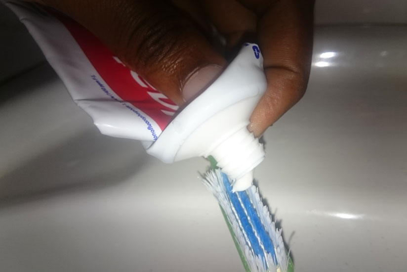 Read carefully on the labels before choosing toothpaste . / Solomon Asaba