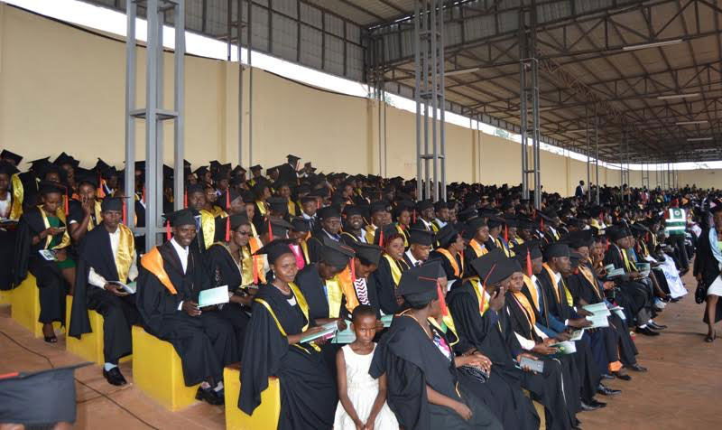 Graduands during the graduation ceremony at University of Kibungo over the weekend in Ngoma District. / Courtesy. 