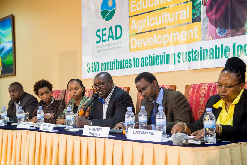 Panelists during the launch of the SEAD initiative in Kigali, last week. (Faustin Niyigena.)