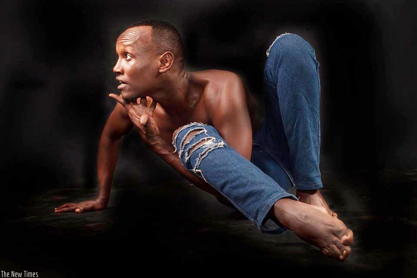Wesley Ruzibiza poses in style