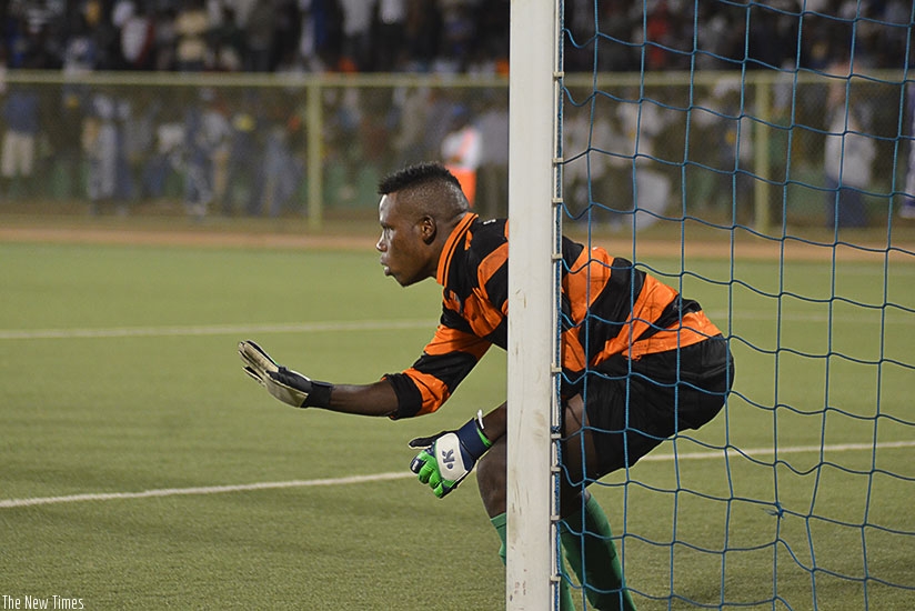 Youth goalkeeper Bonheur Hategekimana of SC Kiyovu. The club plans to start using only Rwandan players. / Sam Ngendahimana.