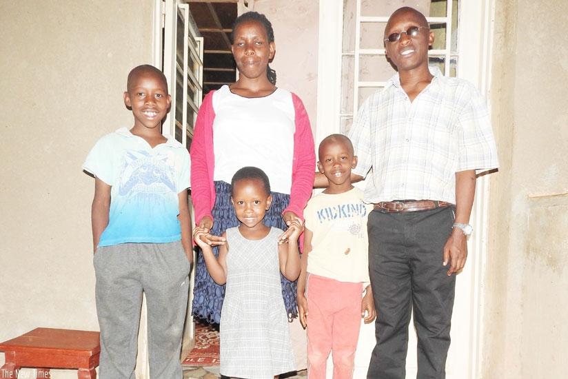 Both Nyankiko and his wife Mukanziza have vision impairment ( By Elias Hakizimana)