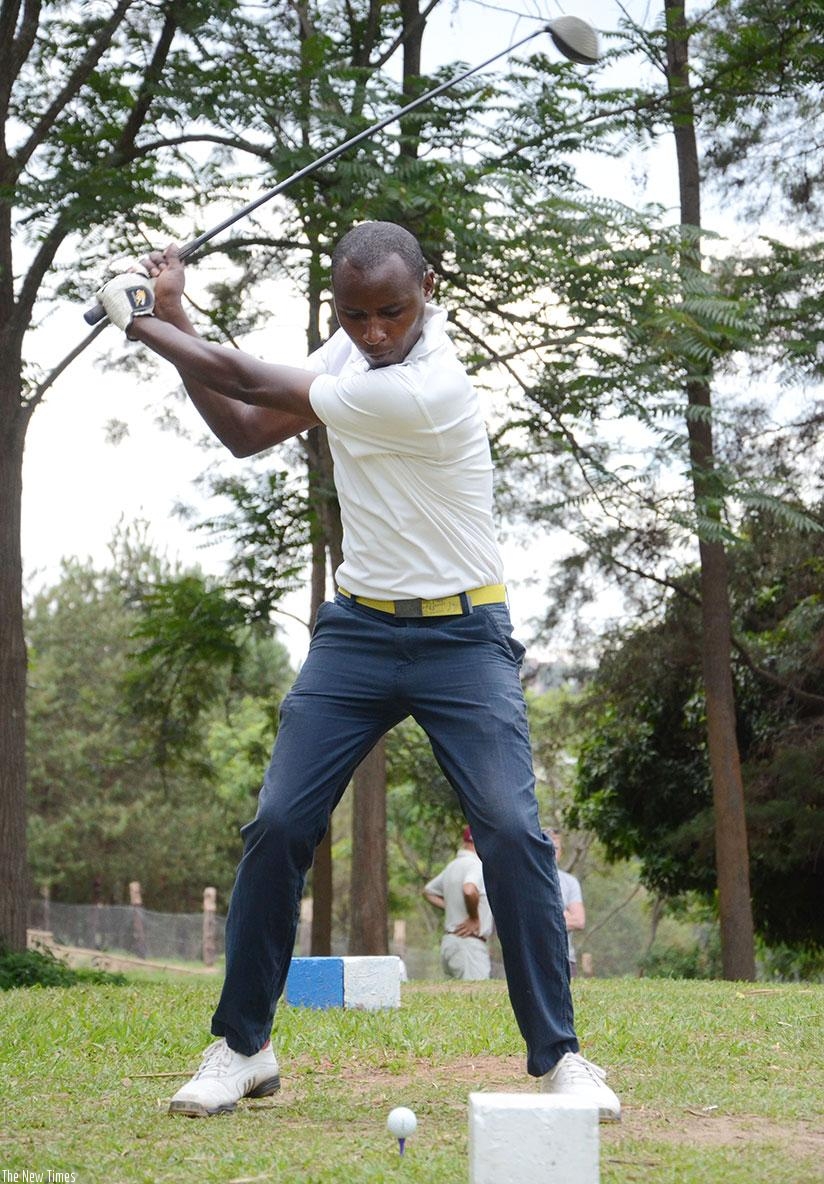 Emmanuel Habineza will compete on the national team, which is preparing for the forthcoming East African Golf Challenge in Ethiopia. / Sam Ngendahimana.