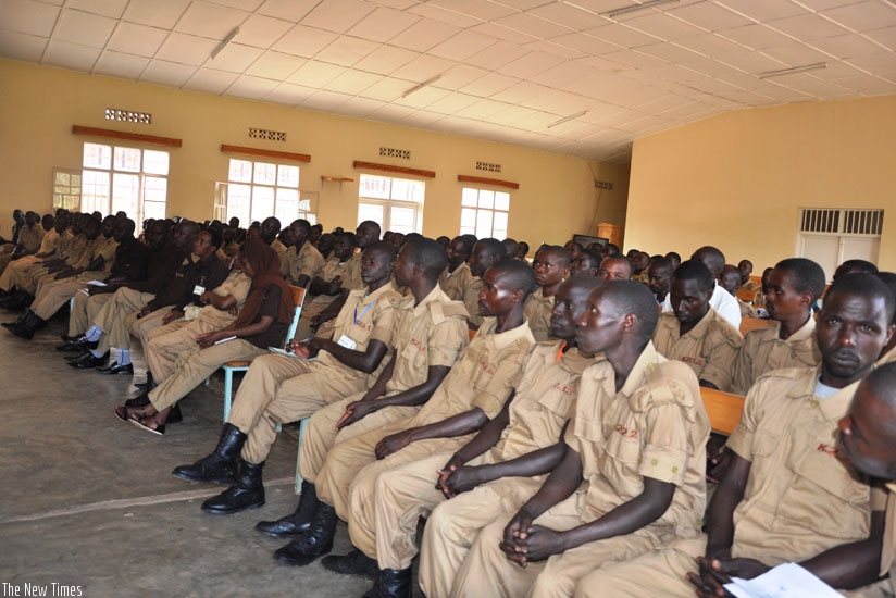 Members of Irondo in Kinyinya during a review meeting. (Courtesy.)
