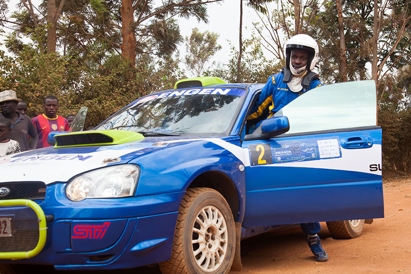 Jean Claude Gakwaya will lead the local crews in this weekend's Huye Rally. / Nadege Imbabazi