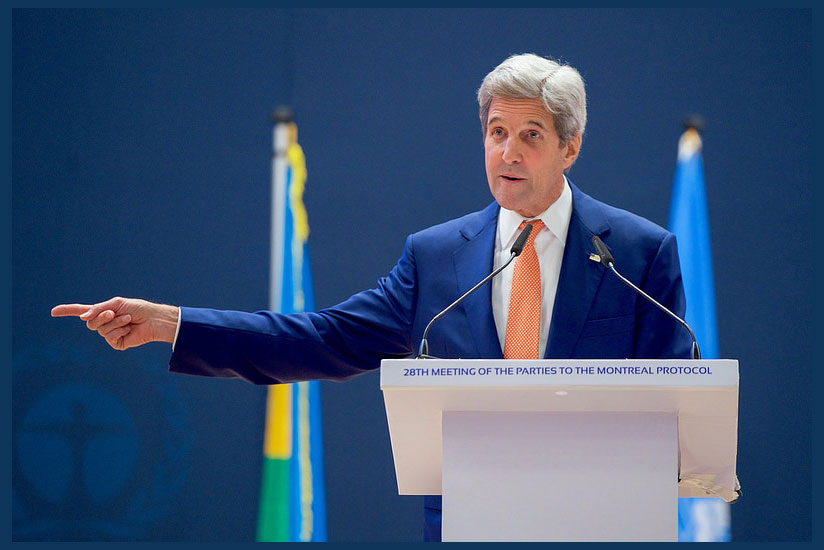 US Secretary of State Kerry says adopting Montreal Protocol amendment will signal a momentous step to limit global warming. / Internet photo
