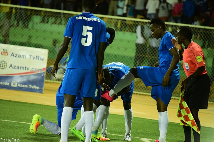 Burundian international Pierro Kwizera who scored in the first half as Rayon Sports beat Police FC 3-0 on Friday evening. (Courtesy)