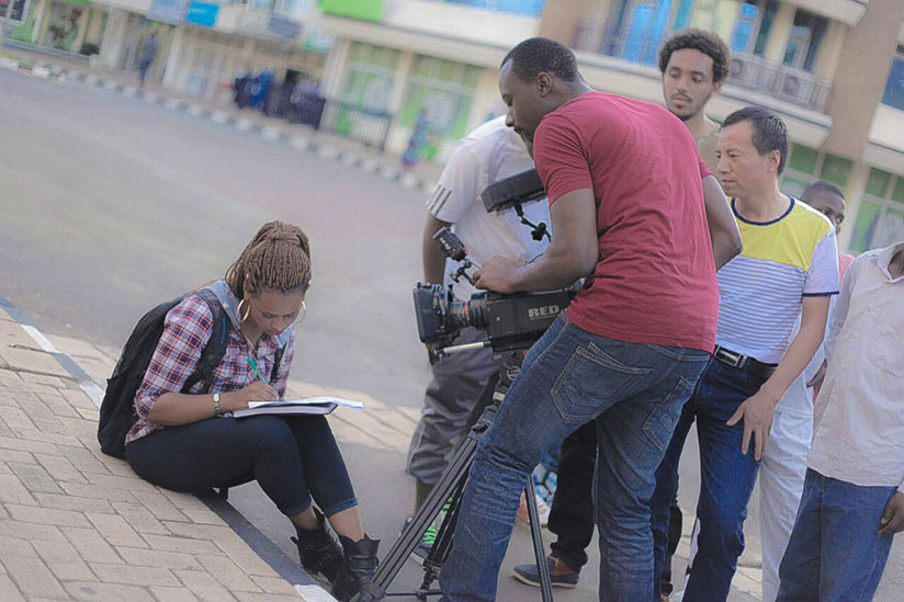 Students during a learning session at MOPAS Film Academy recently. /  Julius Bizimungu