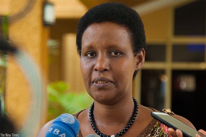 Former Minister of Gender and Family Promotion, Odda Gasinzigwa was elected to replace Christopher Bazivamo at the regional legislative body. (Nadege Imbabazi)