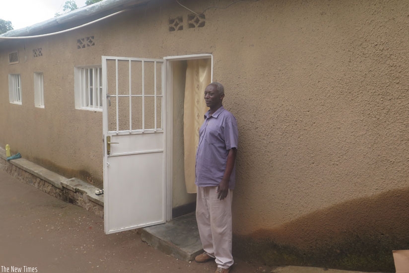 Francois Nyirigira, a landlord in Kimihurura Sector, Gasabo District, has urged restraint on parties to tenancy contract. (Francis Byaruhanga.)