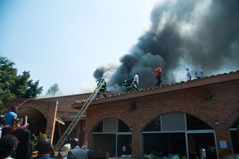 3 months ago Chez Lando hotel got fire. (Nadege Imbabazi)