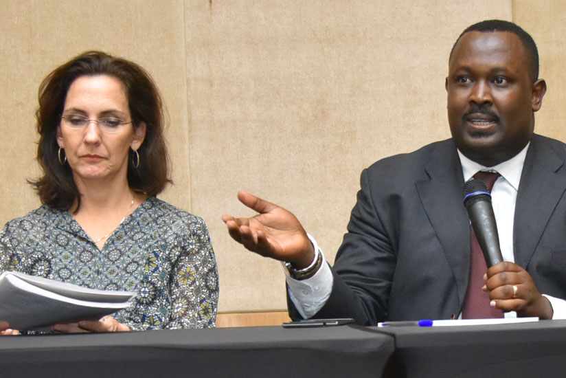 AMIR's Rwema (right) and D'Onofrio, the SEEP executive director, at the launch of the second phase of  the Responsible Finance through Local Leadership and Learning programme on Mo....