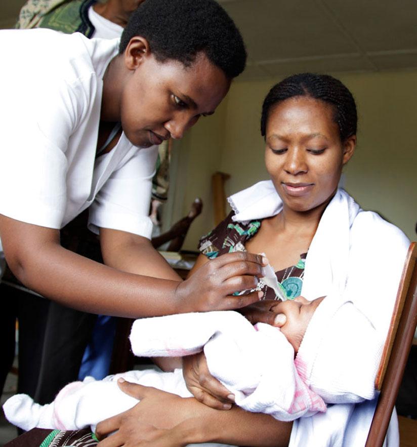 A child being immunised. (File)