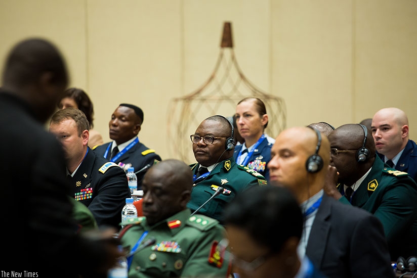 Delegates at the meeting in Kigali, yesterday. (Timothy Kisambira.)