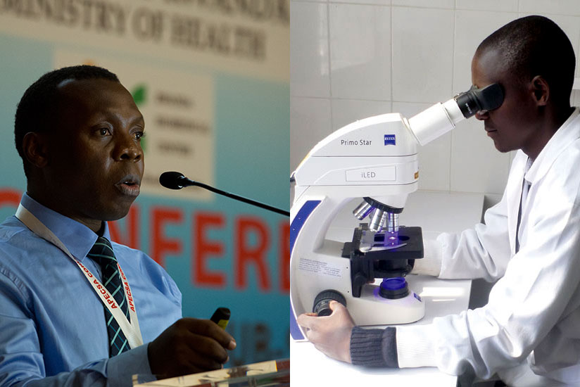 LEFT: Dr Lukande speaks during the meeting. / Timothy Kisambira