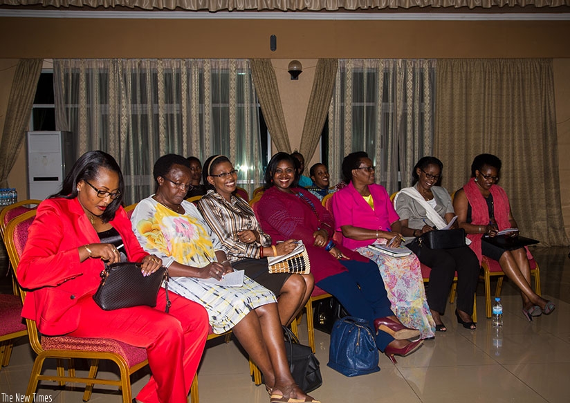 Some members of the Unity Club during the conference yesterday. (Photos by Faustin Niyigena)