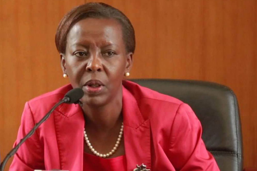 Mushikiwabo speaking at a past function. She's attending a major security conference in China. (File)