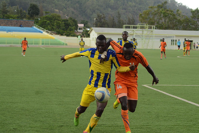 AS Kigali and Bugesera shared the spoils following a goalless draw in the national football match on Saturday at Kigali Stadium. / Sam Ngendahimana