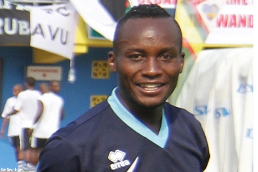 Former Police striker Jimmy Mbaraga is wanted by Kirehe FC in January. (File photo)